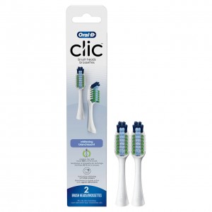 Oral-B Clic Toothbrush Whitening Replacement Brush Heads Tilbehør Hvite | NO_OB64830