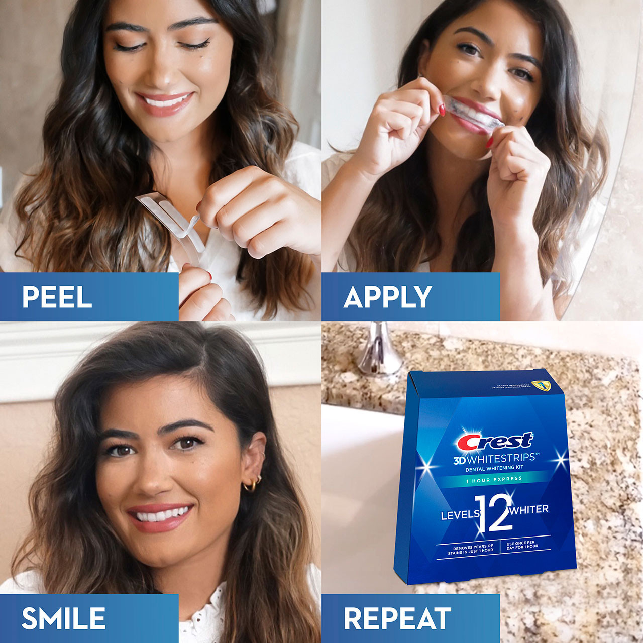 Oral-B 3DWhitestrips 1 Hour Express Tilbehør Blå | NO_OB20103