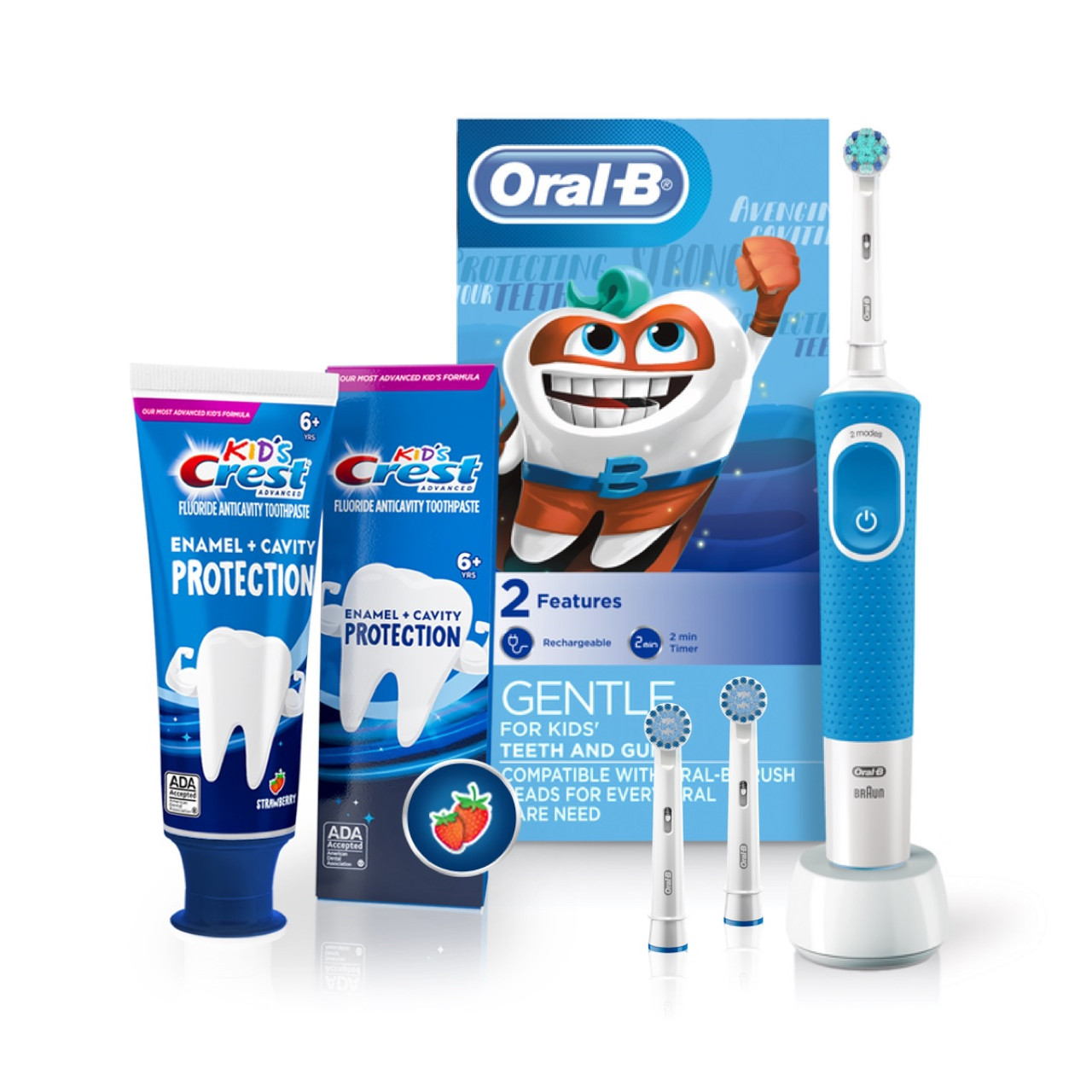 Oral-B Advanced Cavity Protection Kids Bunter Blå | NO_OB61131