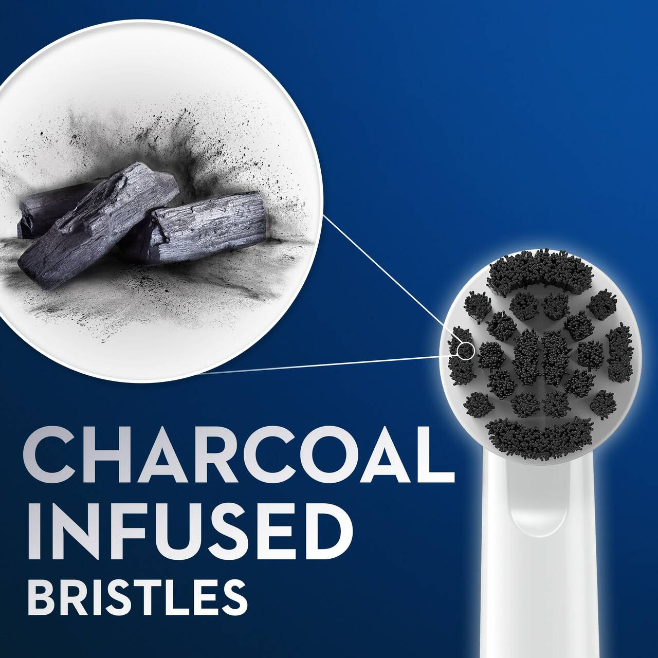 Oral-B Charcoal bristles Andre børstehoder Grå | NO_OB17499