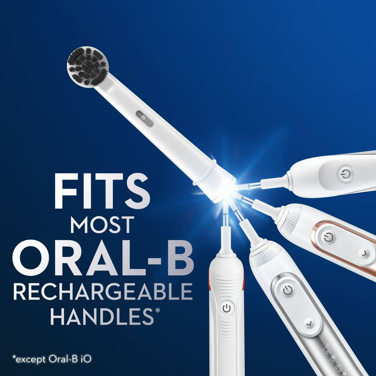 Oral-B Charcoal bristles Andre børstehoder Grå | NO_OB17499