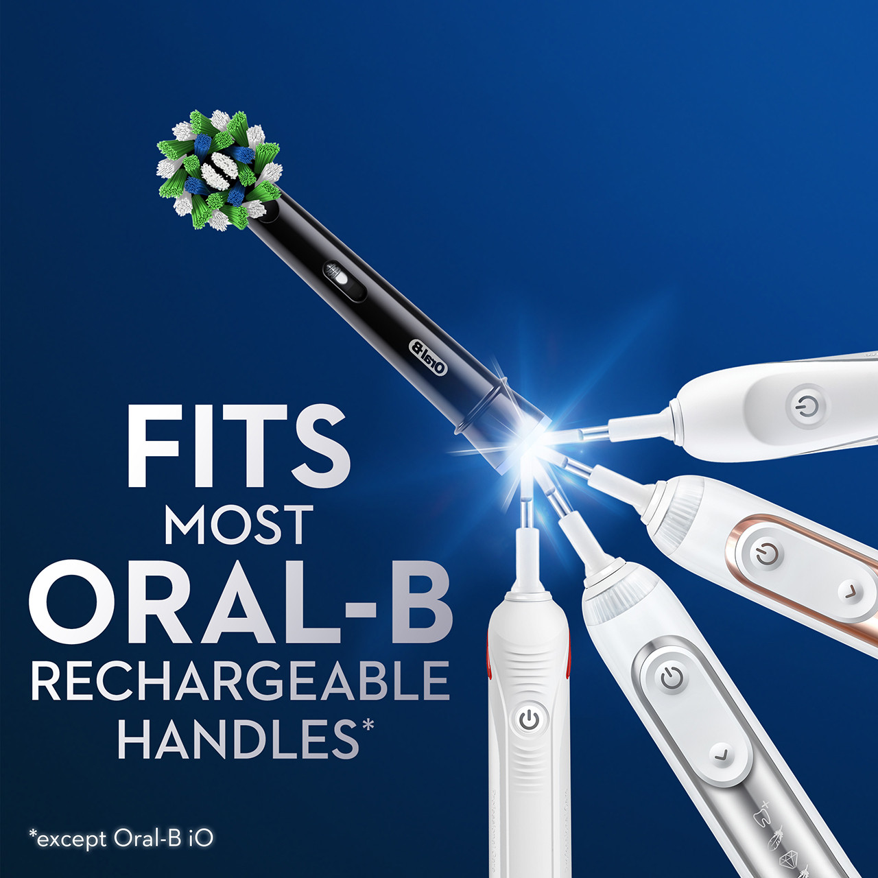 Oral-B CrossAction Andre børstehoder Svarte | NO_OB24257