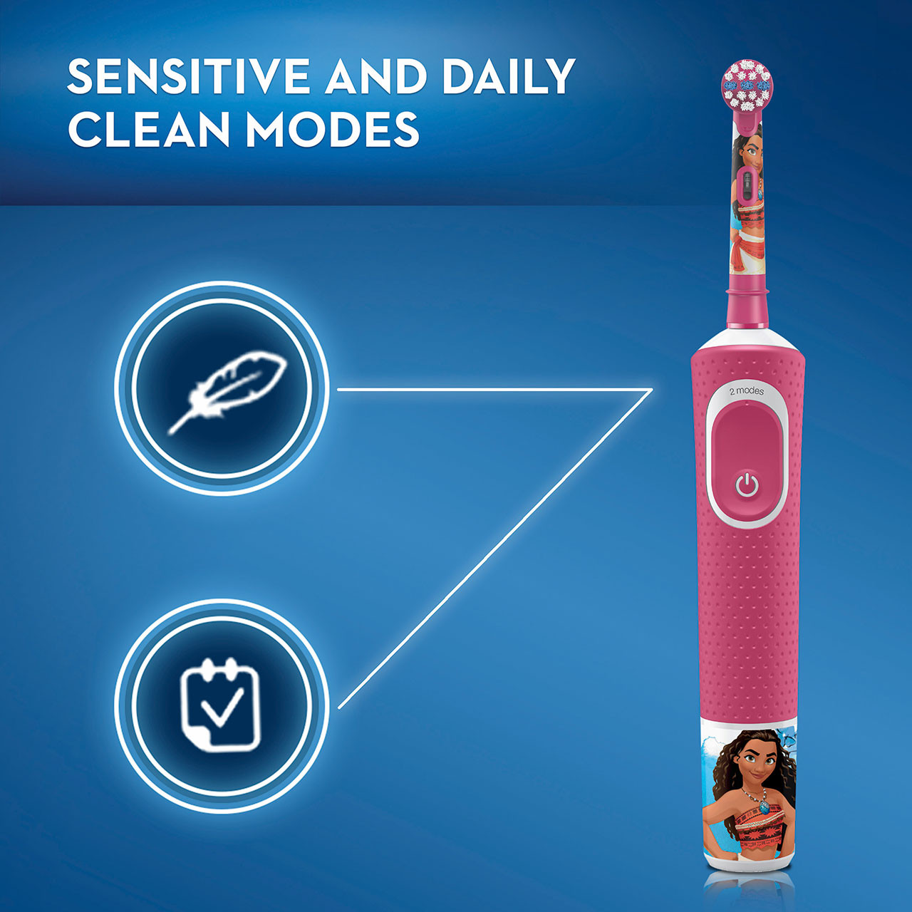 Oral-B Kids Princess Moana Bunter Rød | NO_OB84248