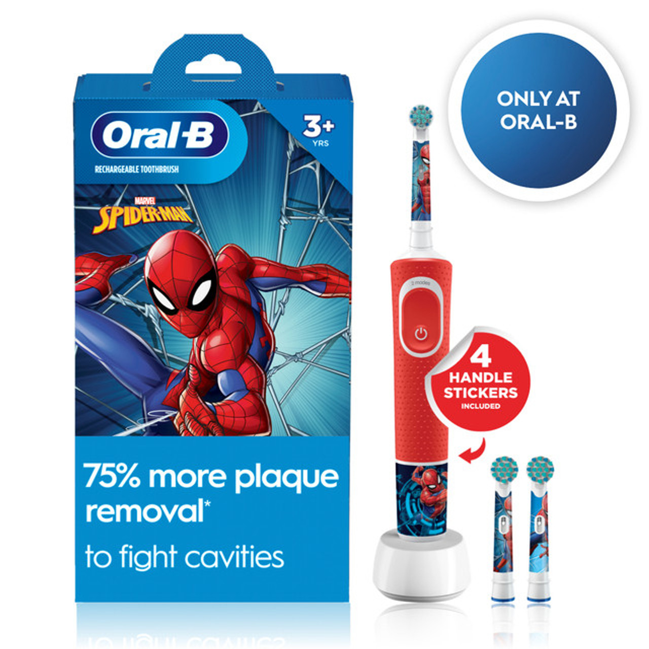 Oral-B Kids Spiderman Bunter Rød | NO_OB96564