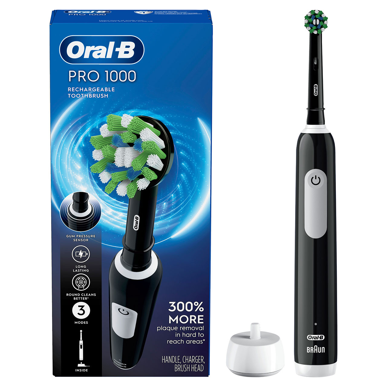 Oral-B Pro 1000 Pro-serien Svarte | NO_OB80918