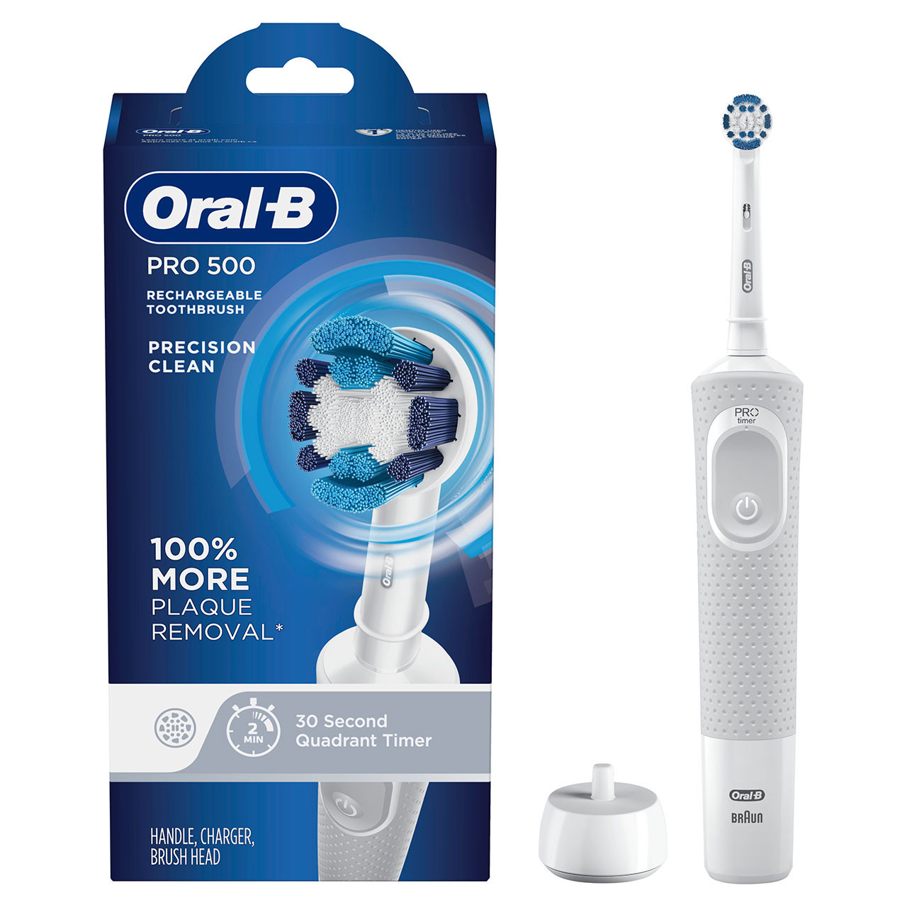 Oral-B Pro 500 Series Pro-serien Hvite Grå | NO_OB46407