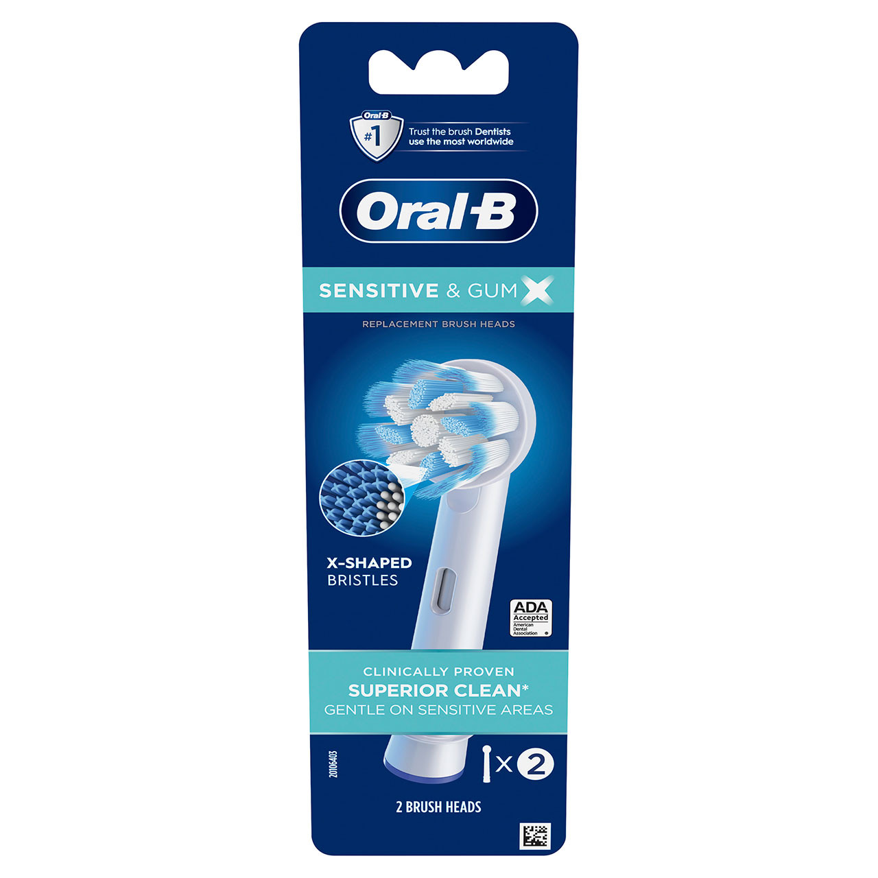 Oral-B Sensitive & Gum X X-Filament Andre børstehoder Hvite | NO_OB93741