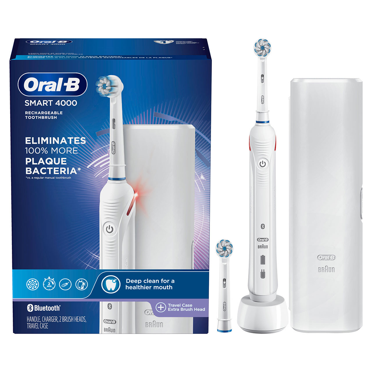 Oral-B Smart 4000 Rechargeable Smart-serien Hvite | NO_OB42625