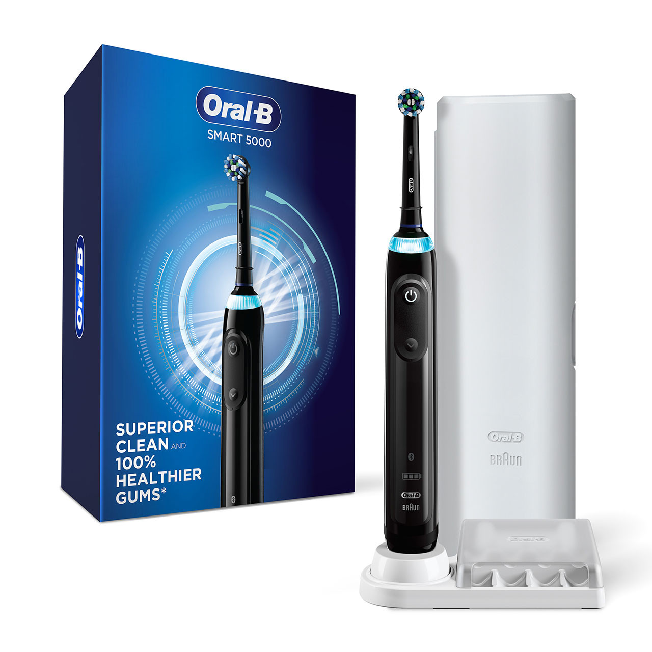 Oral-B Smart 5000 with Bluetooth Smart-serien Svarte | NO_OB36931