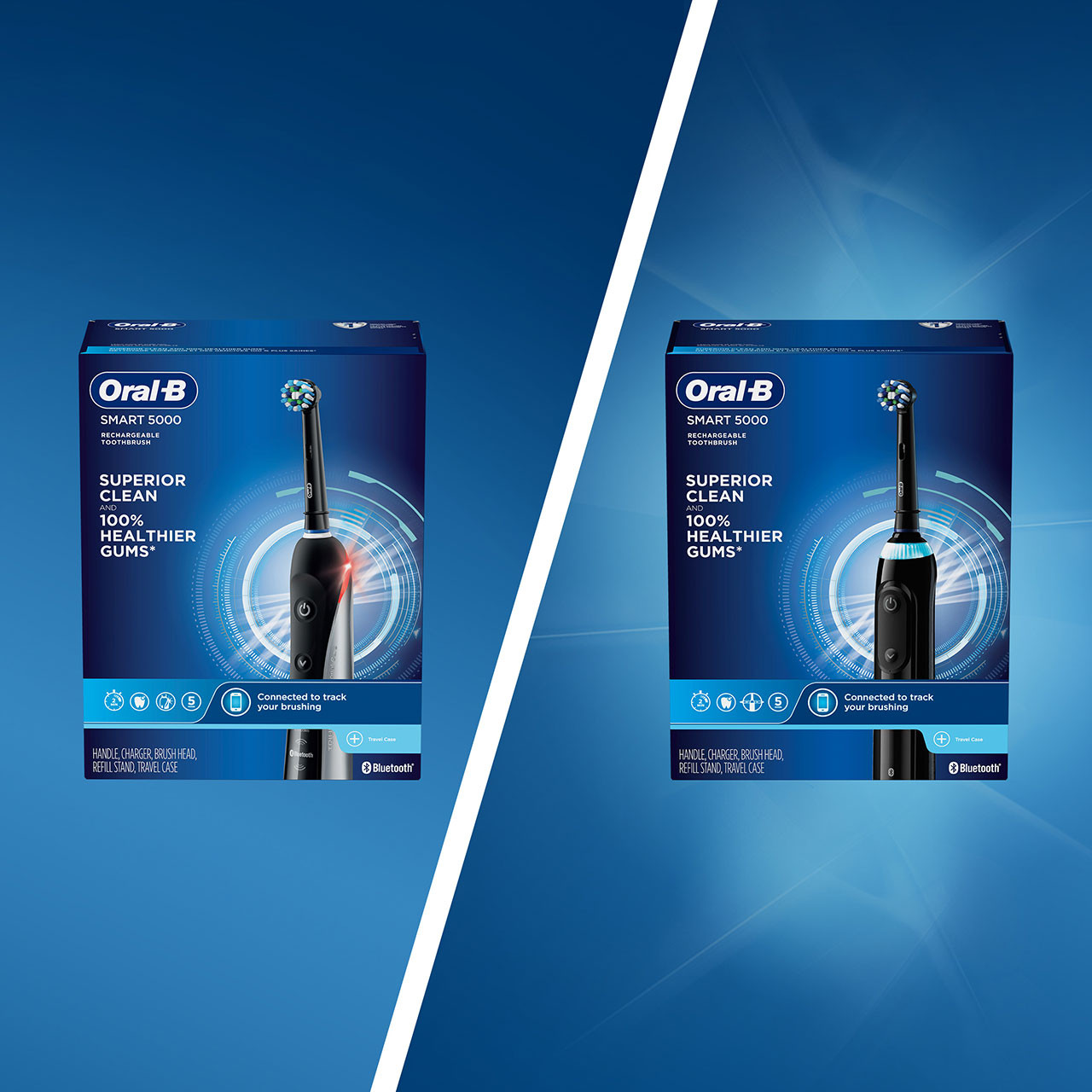 Oral-B Smart 5000 with Bluetooth Smart-serien Svarte | NO_OB36931