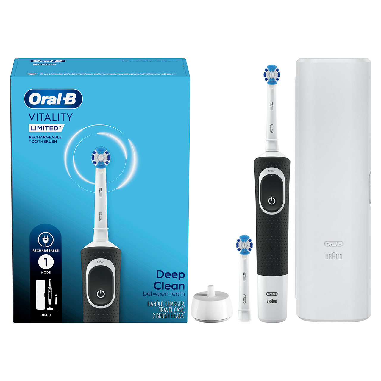 Oral-B Vitality Limited Rechargeable Pro-serien Hvite Svarte | NO_OB23398