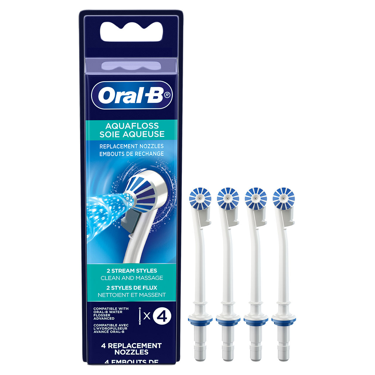 Oral-B Water Flosser Advanced Aquafloss Nozzle Tilbehør Hvite | NO_OB67737