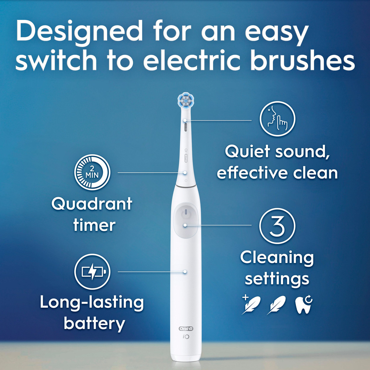 Oral-B iO Series 2 Rechargeable iO-serien Hvite | NO_OB51675