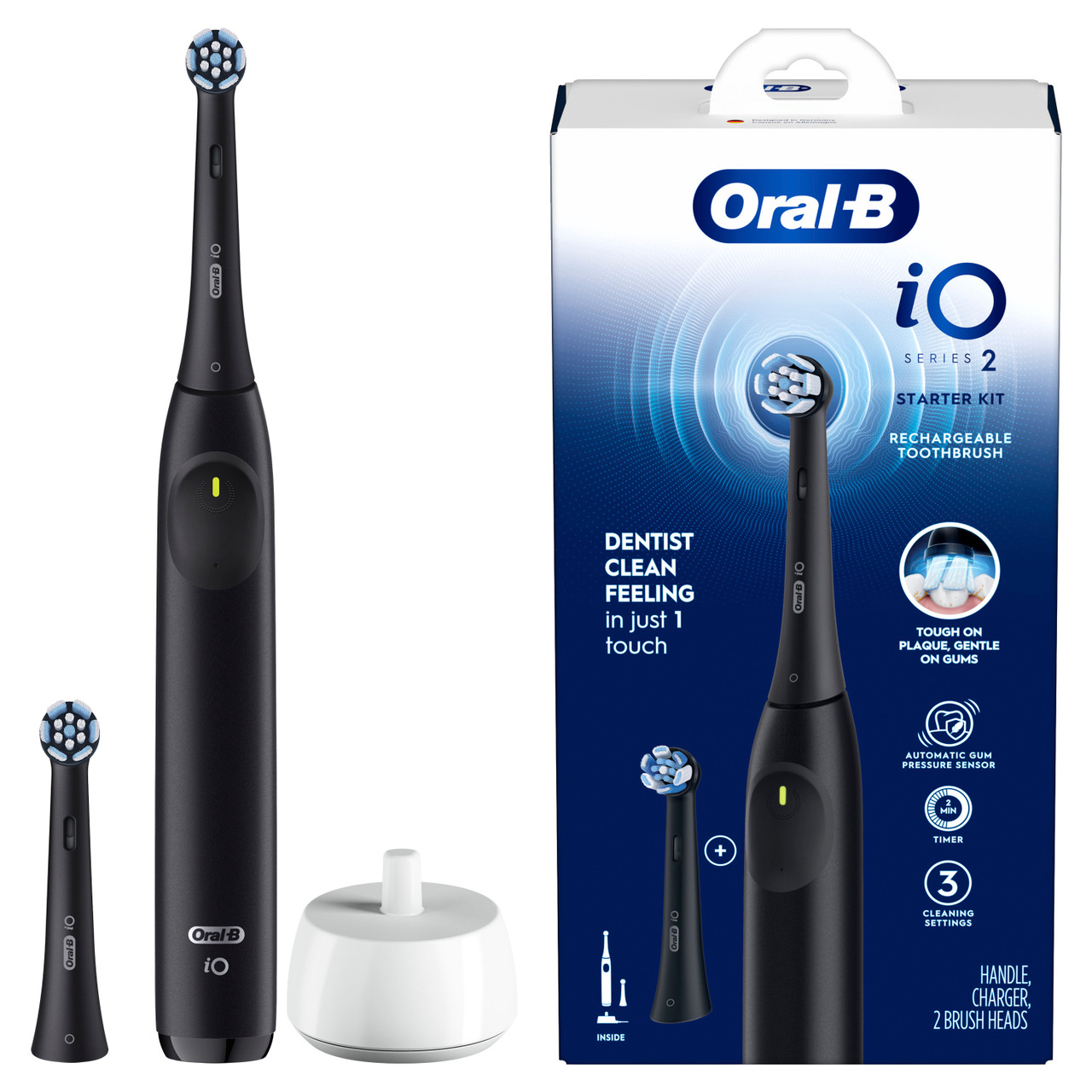 Oral-B iO Series 2 Rechargeable iO-serien Svarte | NO_OB16932