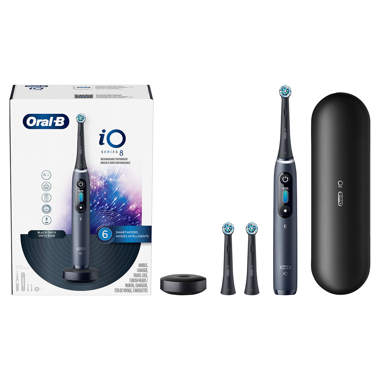 Oral-B iO Series 8 iO-serien Svarte | NO_OB81124