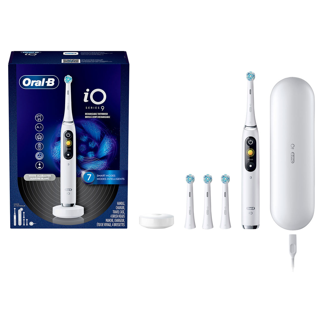 Oral-B iO Series 9 Rechargeable iO-serien Hvite | NO_OB63372